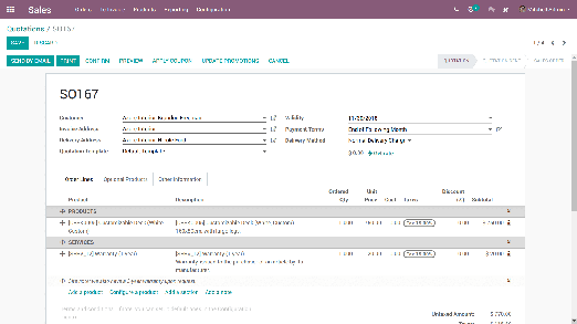 Odoo - Sample 2 for three columns