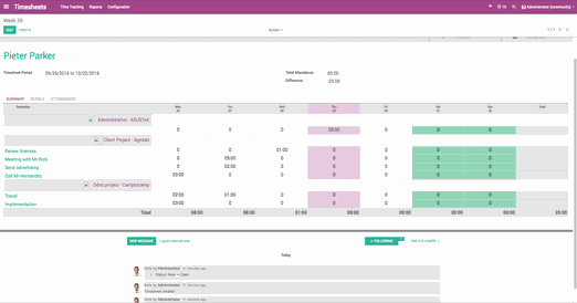 Odoo - Sample 2 for three columns